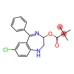 2,2-Dimethylpropanoic acid [7-chloro-2,3-dihydro-5-(phenyl)-1H-1,4-benzodiazepin]-3-yl ester