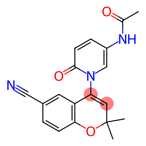 2,2-Dimethyl-6-cyano-4-[(5-acetylamino-1,2-dihydro-2-oxopyridin)-1-yl]-2H-1-benzopyran