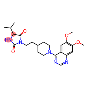 1-[2-[1-(6,7-Dimethoxyquinazolin-4-yl)piperidin-4-yl]ethyl]-4-isopropylimidazolidine-2,5-dione