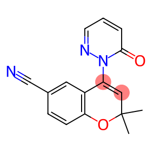 2,2-Dimethyl-4-[(6-oxo-1,6-dihydropyridazin)-1-yl]-2H-1-benzopyran-6-carbonitrile