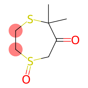 5,5-Dimethyl-6-oxo-1,4-dithiepane 1-oxide