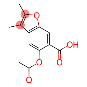 2,3-Dimethyl-5-acetyloxy-6-benzofurancarboxylic acid