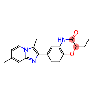 6-(3,7-Dimethyl-imidazo[1,2-a]pyridin-2-yl)-2-ethyl-2H-1,4-benzoxazin-3(4H)-one