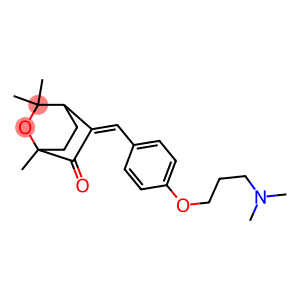 5-[4-[3-Dimethylaminopropoxy]benzylidene]-1,3,3-trimethyl-2-oxabicyclo[2.2.2]octan-6-one