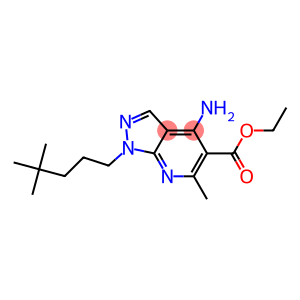 1-(4,4-Dimethylpentyl)-4-amino-6-methyl-1H-pyrazolo[3,4-b]pyridine-5-carboxylic acid ethyl ester