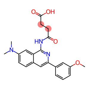 4-((7-(diMethylaMino)-3-(3-Methoxyphenyl)isoquinolin-1-yl)aMino)-4-oxobutanoic acid