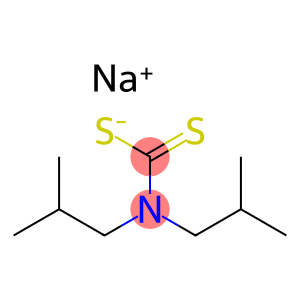 Diisobutyldithiocarbamic acid, sodium salt