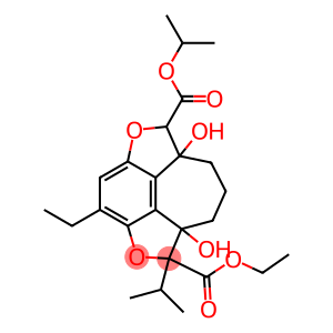 1,6-Diisopropyl-6a,9a-dihydroxy-6,6a,7,8,9,9a-hexahydro-2,5-dioxa-1H-cyclohept[jkl]-as-indacene-1,6-dicarboxylic acid diethyl ester