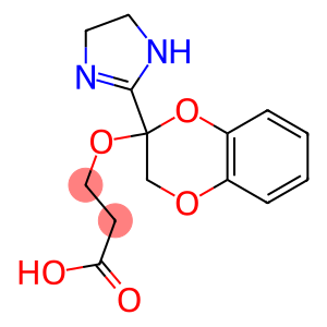 3-[[[2-[(4,5-Dihydro-1H-imidazol)-2-yl]-2,3-dihydro-1,4-benzodioxin]-2-yl]oxy]propanoic acid