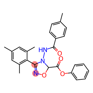 4,5-Dihydro-3-(2,4,6-trimethylphenyl)-4-(4-methylbenzoylamino)-5-phenyl-1,2,4-oxadiazole-5-carboxylic acid