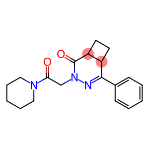 4,5-Dihydro-4,5-ethylene-6-phenyl-2-[2-oxo-2-piperidinoethyl]pyridazin-3(2H)-one