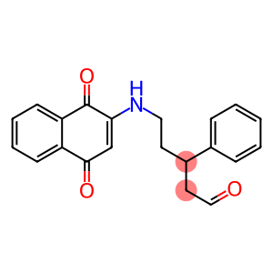 5-[(1,4-Dihydro-1,4-dioxonaphthalen)-2-ylamino]-3-phenylpentanal