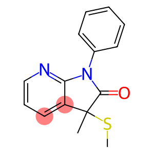 1,3-Dihydro-3-methyl-3-methylthio-1-phenyl-2H-pyrrolo[2,3-b]pyridin-2-one