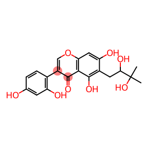 5,7-Dihydroxy-3-(2,4-dihydroxyphenyl)-6-(2,3-dihydroxy-3-methylbutyl)-4H-1-benzopyran-4-one