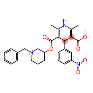 1,4-Dihydro-2,6-dimethyl-4-(3-nitrophenyl)pyridine-3,5-dicarboxylic acid 3-methyl 5-(1-benzylpiperidin-3-yl) ester