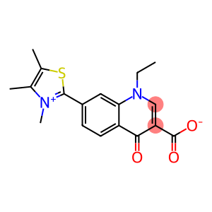 1,4-Dihydro-1-ethyl-4-oxo-7-[(3,4,5-trimethylthiazol-3-ium)-2-yl]quinoline-3-carboxylic acid