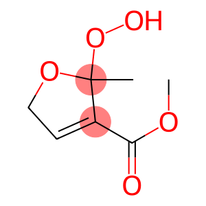 2,5-Dihydro-2-methyl-2-hydroperoxyfuran-3-carboxylic acid methyl ester