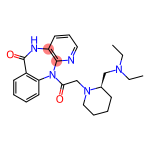 5,11-Dihydro-11-[[(2R)-2-[(diethylamino)methyl]-1-piperidinyl]acetyl]-6H-pyrido[2,3-b][1,4]benzodiazepin-6-one