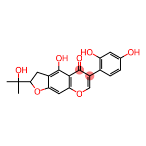 2,3-Dihydro-2-(1-hydroxy-1-methylethyl)-4-hydroxy-6-(2,4-dihydroxyphenyl)-5H-furo[3,2-g][1]benzopyran-5-one