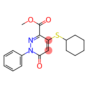 1,6-Dihydro-4-cyclohexylthio-6-oxo-1-phenylpyridazine-3-carboxylic acid methyl ester