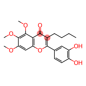 2-(3,4-Dihydroxyphenyl)-5,6,7-trimethoxy-3-butyl-4H-1-benzopyran-4-one