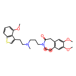 2,3-Dihydro-7,8-dimethoxy-3-[3-[N-[2-(4-methoxy-1-benzothiophen-3-yl)ethyl]-N-methylamino]propyl]-1H-3-benzazepin-4(5H)-one