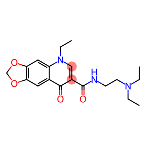 1,4-Dihydro-1-ethyl-4-oxo-6,7-(methylenedioxy)-N-[2-(diethylamino)ethyl]quinoline-3-carboxamide