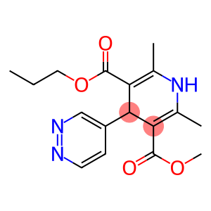 1,4-Dihydro-2,6-dimethyl-4-(4-pyridazinyl)pyridine-3,5-dicarboxylic acid 3-methyl 5-propyl ester