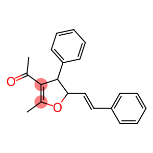 4,5-Dihydro-3-acetyl-2-methyl-4-phenyl-5-(2-phenylethenyl)furan