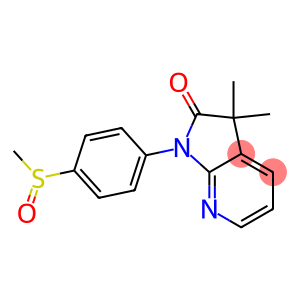 1,3-Dihydro-3,3-dimethyl-1-(4-methylsulfinylphenyl)-2H-pyrrolo[2,3-b]pyridin-2-one