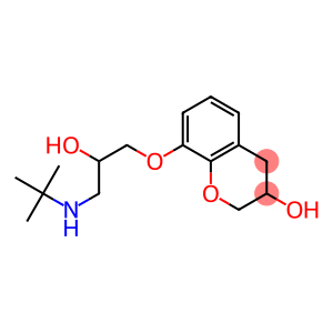 3,4-Dihydro-8-[2-hydroxy-3-[tert-butylamino]propoxy]-2H-1-benzopyran-3-ol