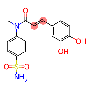 3,4-Dihydroxy-N-[4-[sulfamoyl]phenyl]-N-methyl-trans-cinnamamide