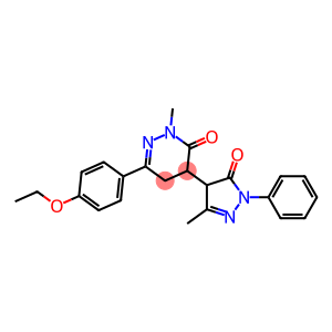 4,5-Dihydro-6-(4-ethoxyphenyl)-4-[(4,5-dihydro-5-oxo-3-methyl-1-phenyl-1H-pyrazol)-4-yl]-2-methylpyridazin-3(2H)-one