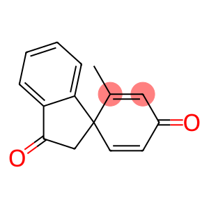 2',3'-Dihydro-2-methylspiro[cyclohexa-2,5-diene-1,1'-[1H]indene]-3',4-dione