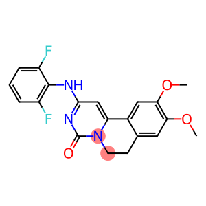 6,7-Dihydro-2-(2,6-difluorophenylamino)-9,10-dimethoxy-4H-pyrimido[6,1-a]isoquinolin-4-one