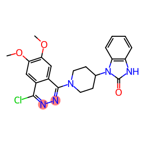 1-[4-[(1,3-Dihydro-2-oxo-2H-benzimidazol)-1-yl]piperidino]-4-chloro-6,7-dimethoxyphthalazine