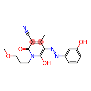 1,2-Dihydro-6-hydroxy-5-(m-hydroxyphenylazo)-1-(3-methoxypropyl)-4-methyl-2-oxopyridine-3-carbonitrile