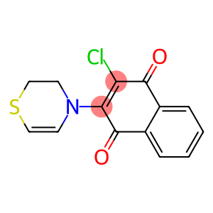 2-[[3,4-Dihydro-2H-1,4-thiazin]-4-yl]-3-chloro-1,4-naphthoquinone