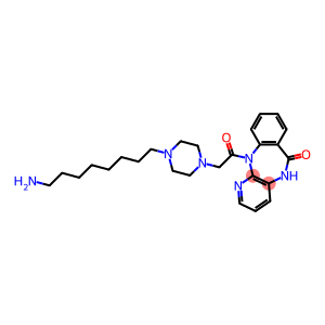 5,11-Dihydro-11-[[4-(8-aminooctyl)-1-piperazinyl]acetyl]-6H-pyrido[2,3-b][1,4]benzodiazepin-6-one