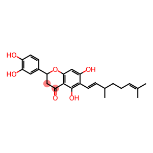 2-(3,4-Dihydroxyphenyl)-2,3-dihydro-5,7-dihydroxy-6-[(1E)-3,7-dimethyl-1,6-octadienyl]-4H-1-benzopyran-4-one
