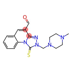 1,2-Dihydro-1-thioxo-2-[(4-methylpiperazino)methyl][1,2,4]triazolo[4,3-a]quinoline-4-carbaldehyde