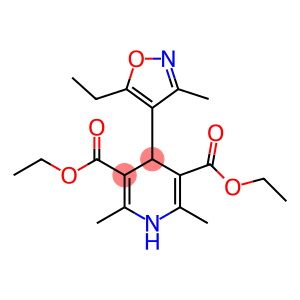 1,4-Dihydro-2,6-dimethyl-4-(5-ethyl-3-methyl-4-isoxazolyl)pyridine-3,5-dicarboxylic acid diethyl ester