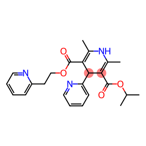 1,4-Dihydro-2,6-dimethyl-4-(2-pyridyl)pyridine-3,5-dicarboxylic acid 3-isopropyl 5-[2-(2-pyridyl)ethyl] ester