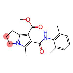 6,7-Dihydro-3-methyl-2-[(2,6-dimethylphenyl)carbamoyl]-5H-pyrrolizine-1-carboxylic acid methyl ester