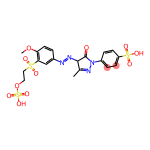 4-[[4,5-Dihydro-4-[[4-methoxy-3-[[2-(sulfooxy)ethyl]sulfonyl]phenyl]azo]-3-methyl-5-oxo-1H-pyrazol]-1-yl]benzenesulfonic acid