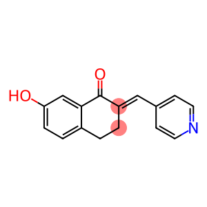 3,4-Dihydro-7-hydroxy-2-[(E)-4-pyridinylmethylene]naphthalen-1(2H)-one