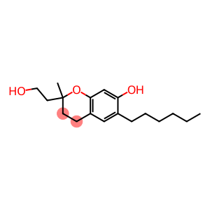 3,4-Dihydro-7-hydroxy-6-hexyl-2-methyl-2H-1-benzopyran-2-ethanol