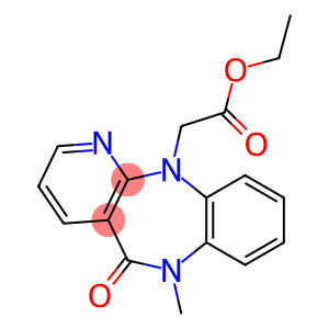 5,6-Dihydro-6-methyl-5-oxo-11H-pyrido[2,3-b][1,5]benzodiazepine-11-acetic acid ethyl ester