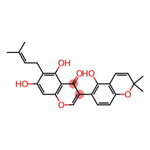 5,7-Dihydroxy-6-(3-methyl-2-butenyl)-3-(5-hydroxy-2,2-dimethyl-2H-1-benzopyran-6-yl)-4H-1-benzopyran-4-one