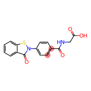 4-[(2,3-Dihydro-3-oxo-1,2-benzisothiazol)-2-yl]-N-(carboxymethyl)benzamide